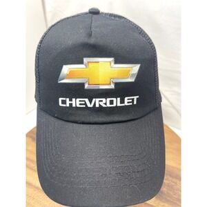 Chevrolet‎ Hat Cap Trucker  Logo Bow Tie Snapback Black Baseball Dealer New